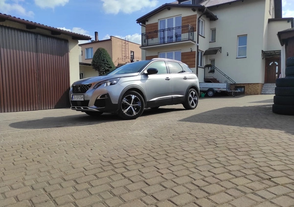 Peugeot 3008 cena 71500 przebieg: 212000, rok produkcji 2017 z Brusy małe 172